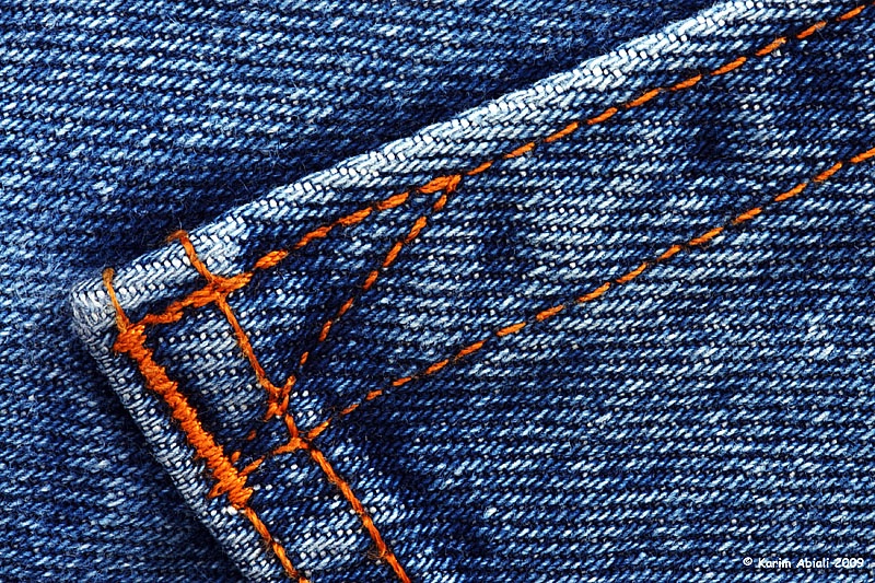 Blue Jeans Back Pocket