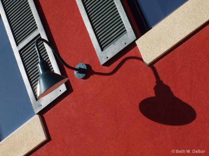 Shadow on Red Stucco