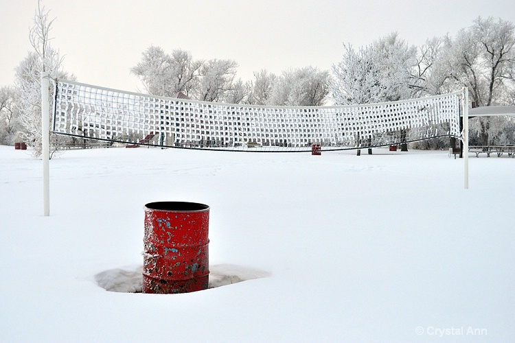 FROSTED VOLLEYBALL NET