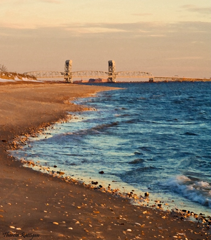 Marine Parkway Bridge at Sunset