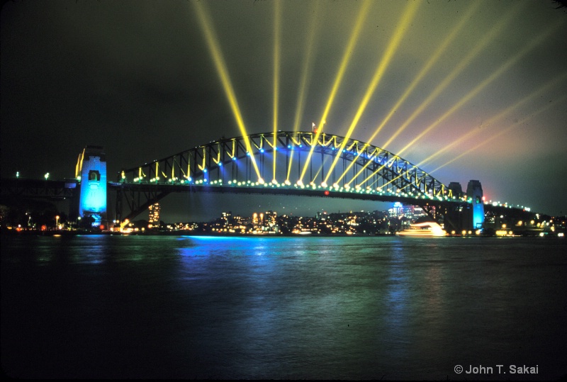 Harbour Bridge, New Year's Eve Lights - ID: 9797377 © John T. Sakai