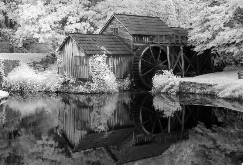 Mabry Mill in Infrared