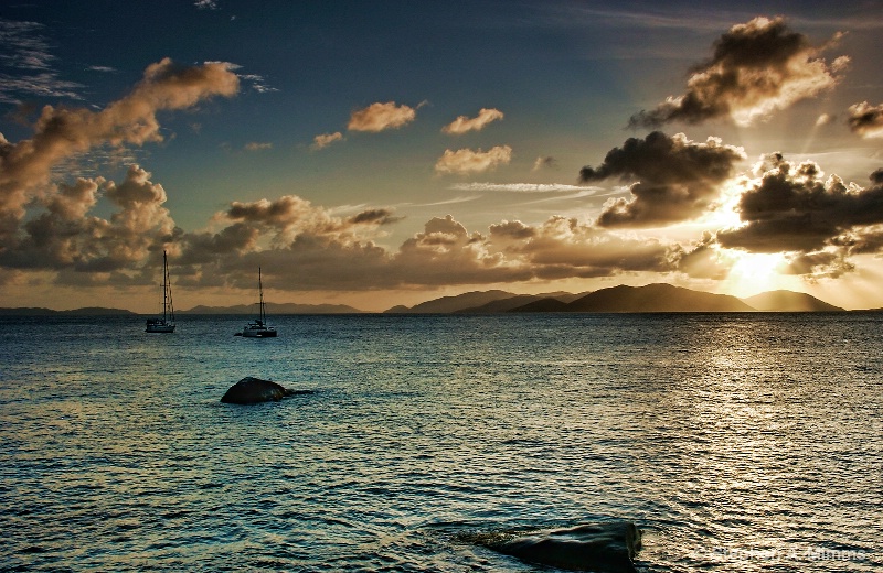 Tortola sunset - ID: 9845117 © Stephen Mimms