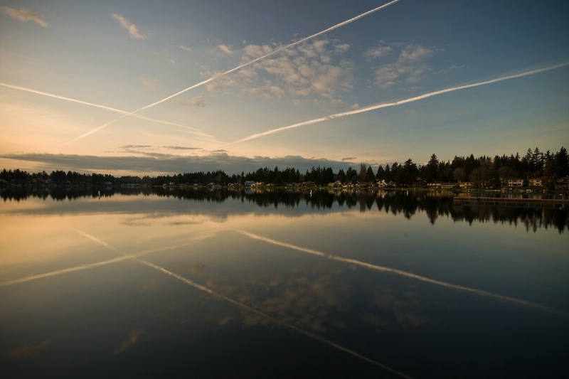 Crosshatch Sky - Lake Meridian Park
