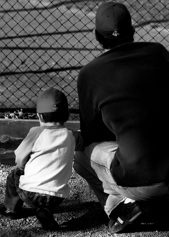 Future of Baseball - Brett and His Dad  10-1