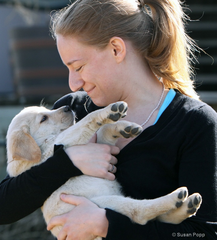 Sarah and her baby