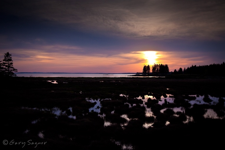 Acadia Sunset at Pretty Marsh