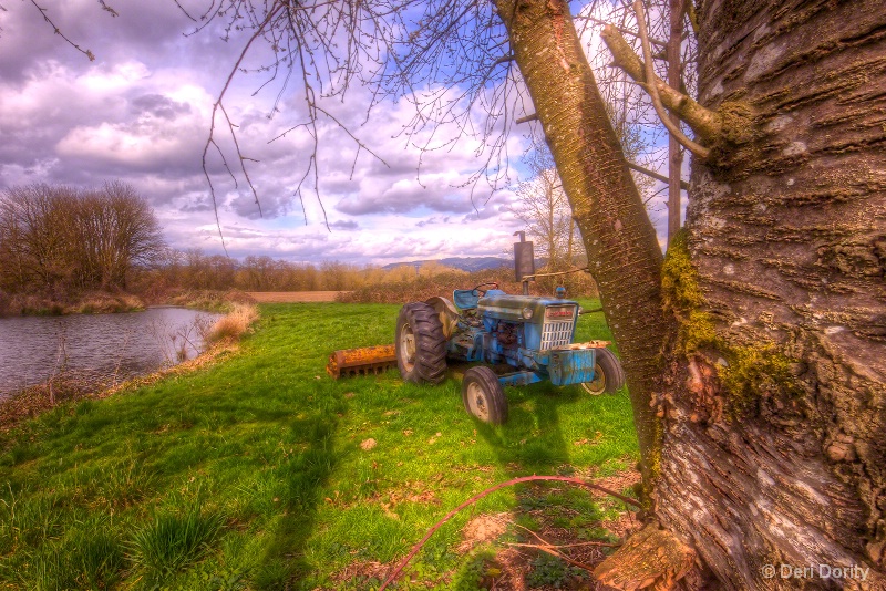Tractor in Spring