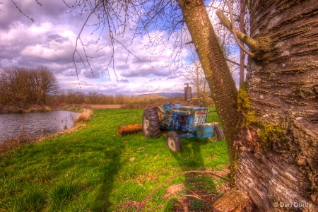 Tractor in Spring