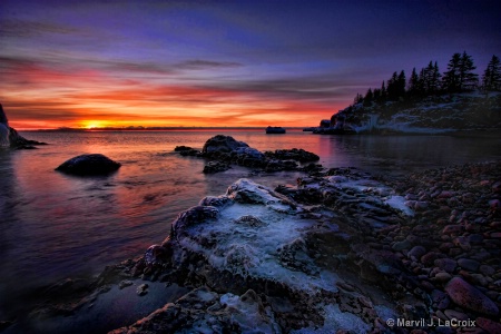 Sunrise Over Lake Superior