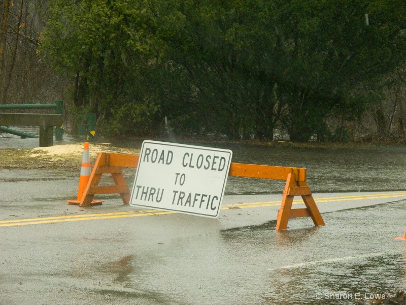 Road Closed, around 11 am - ID: 9884844 © Sharon E. Lowe