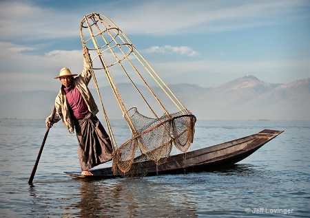 Inle Lake, Fisherman Standing, Myanmar (Burma)