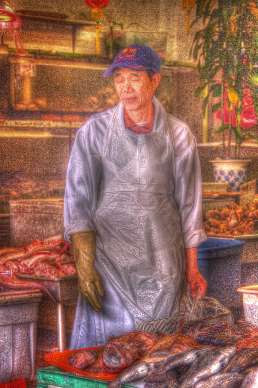 Hard Day at the Fish Market - ID: 9905089 © Robert A. Burns