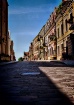 Street in the sha...