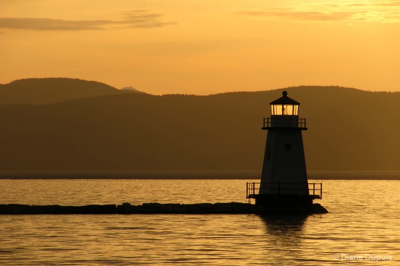 Burlington Sunset on Lake Champlain