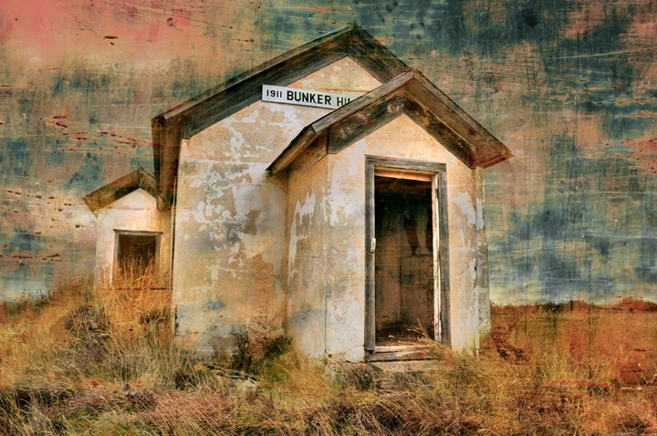 Bunker Hill Schoolhouse - ID: 9929350 © Sherry Karr Adkins