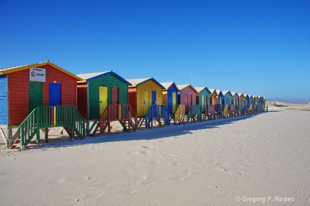 Beach Huts, Muizenberg Beach, Cape Town