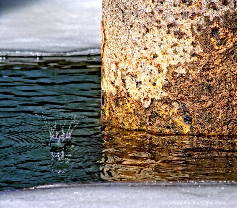 The Thaw/I took this under a bridge. The ice above