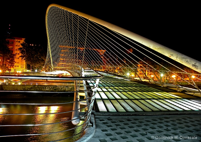 ZUBIZURI BRIDGE (WHITE BRIDGE) IN BILBAO