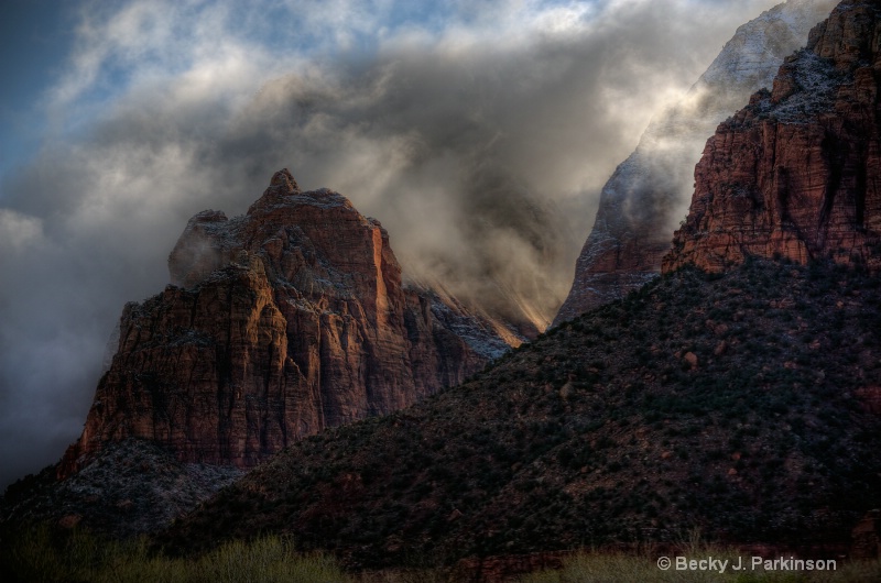 Zion Snowfall