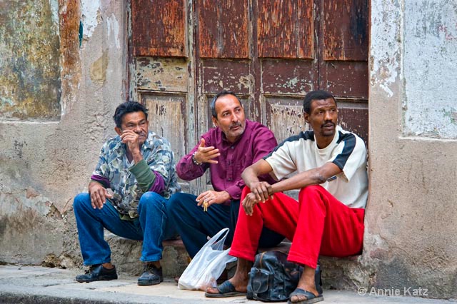 three cuban men - ID: 9995288 © Annie Katz