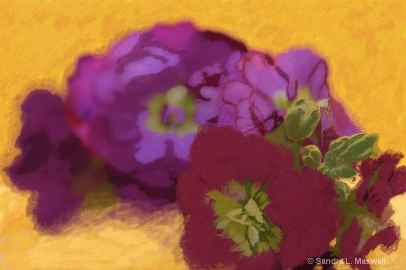 painted purple flower