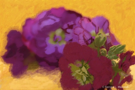 painted purple flower