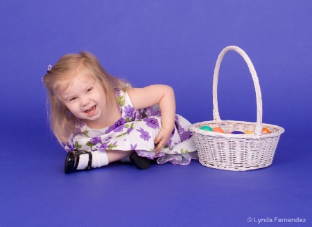 Laughing Easter Girl
