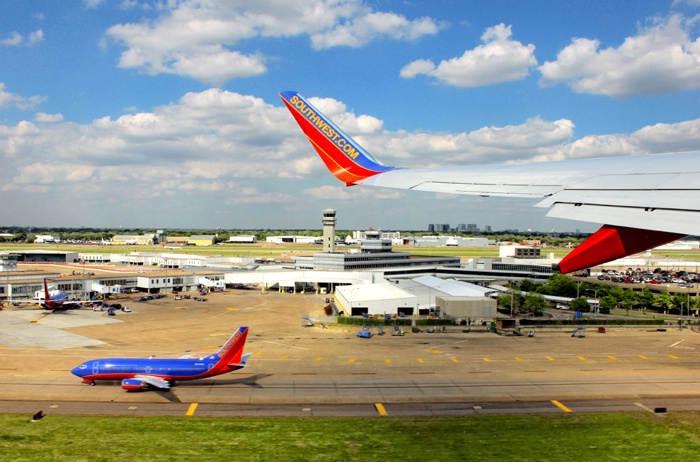 Landing and Take-Off at Dallas Love Field.