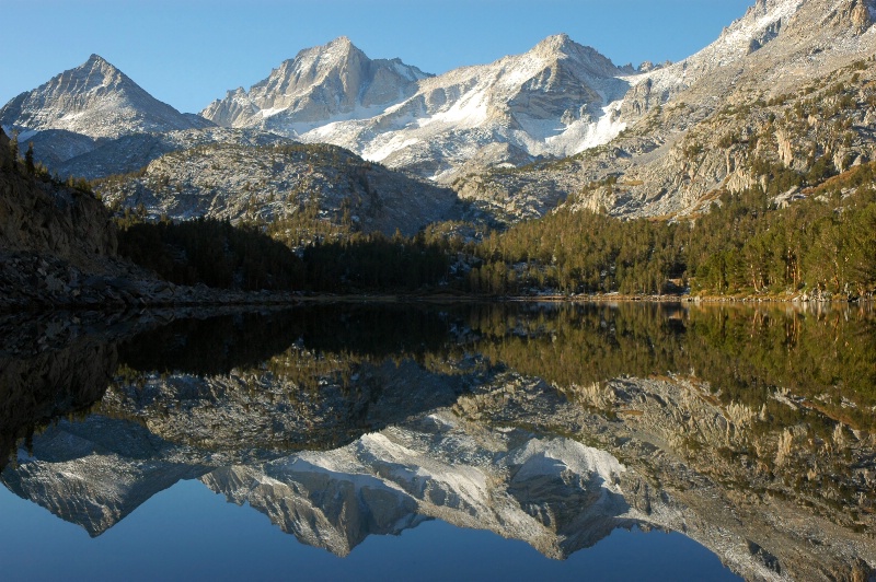 Sierra crest reflection in Long Lake