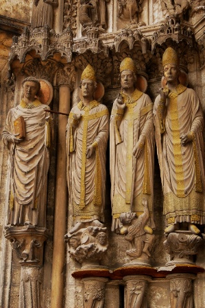 4 Golden Saints-Chartres Cathedral