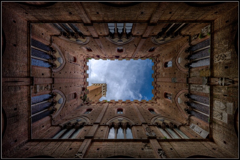 Courtyard, Palazzo Publico, Siena, Italy