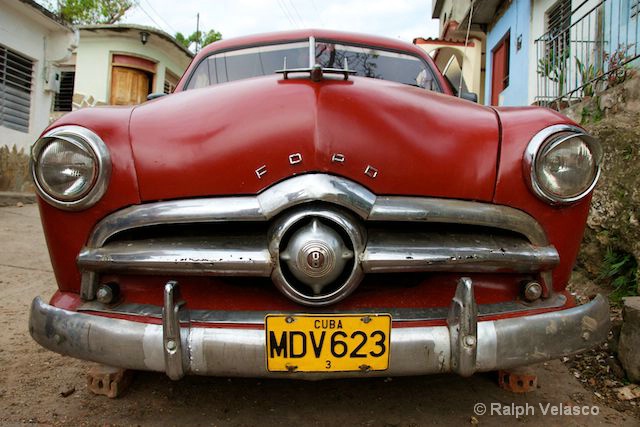 Big Red Ford - Trinidad, Cuba