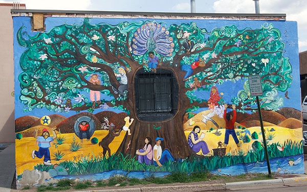 Colorful Santa Fe Mural