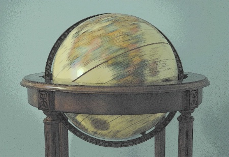 globe color sketch