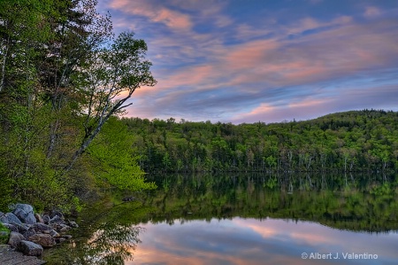 Sunrise at Russell Pond, White Mountains
