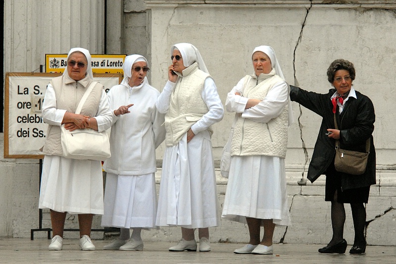 Nuns with Shades and Cell Phone