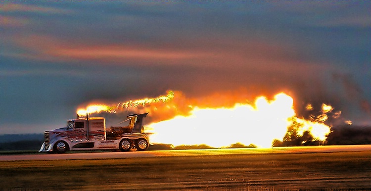 The Super Shockwave Jet Truck