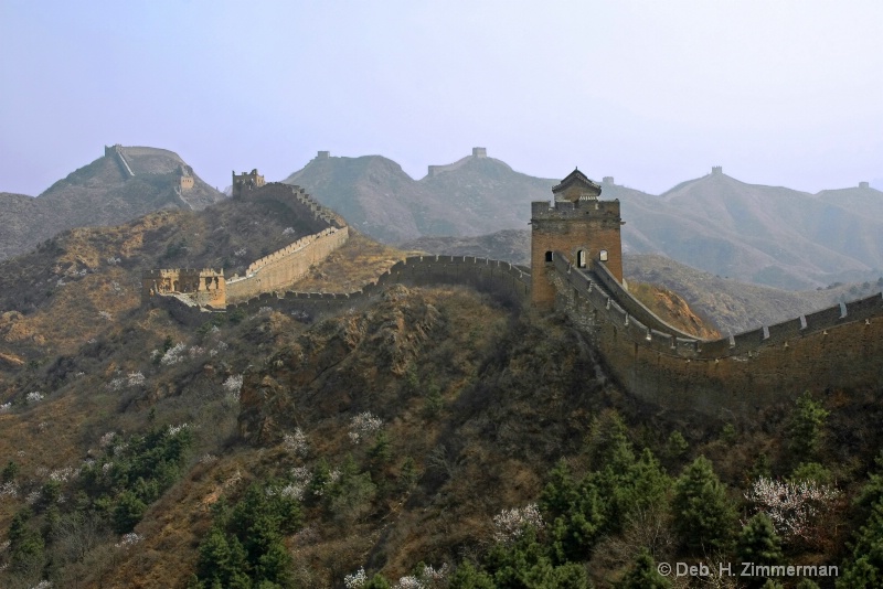 May morning haze on JinShanLing Great Wall - ID: 10270094 © Deb. Hayes Zimmerman
