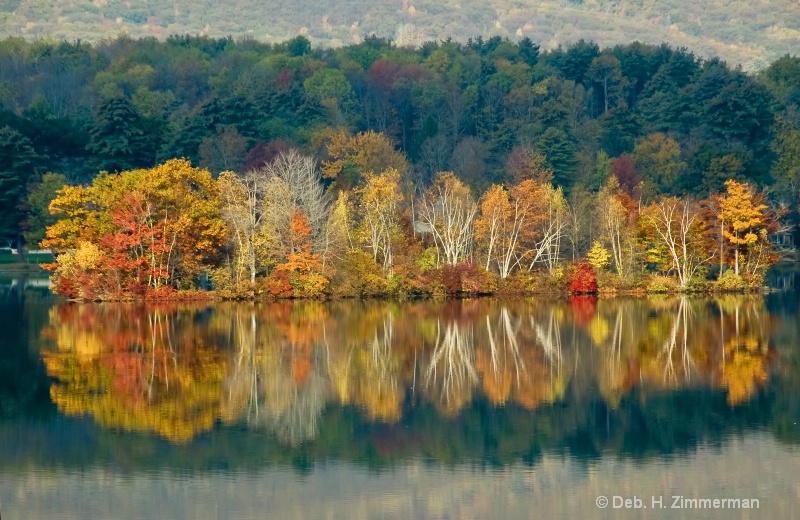Autumn Reflection Abstracts 1 - ID: 10282862 © Deb. Hayes Zimmerman