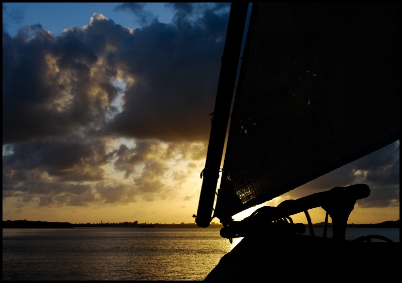 Sunset over Lamu Island