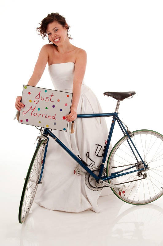 Bride and Bicycle - ID: 10314985 © Don Johnson