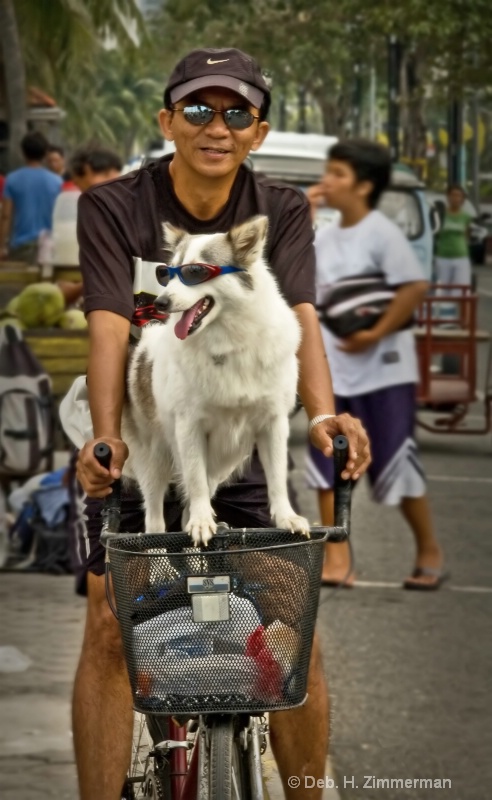 Out for a Ride on Manila's Bay walk - ID: 10318877 © Deb. Hayes Zimmerman