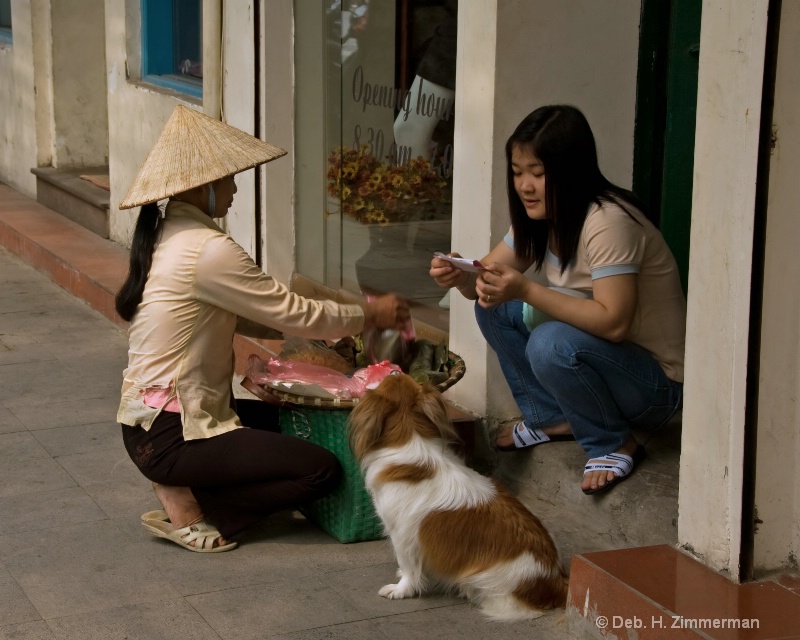 Buying lunch in Hanoi Old Quarter - ID: 10318884 © Deb. Hayes Zimmerman