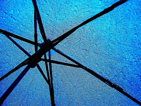 Under Umbrella on a Rainy Day