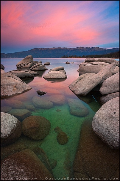 Emerald Water Molten Sky