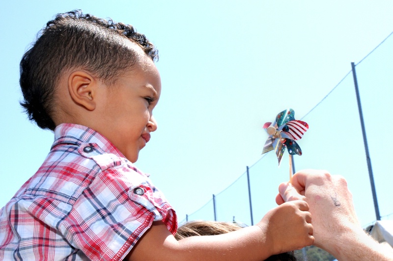 FATHER & SON  CELEBRATE FOR FREEDOM