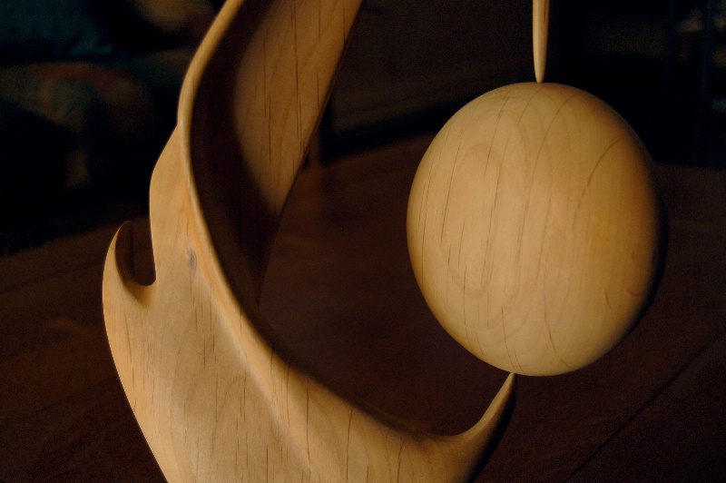 Hand-Carved Wooden Circle