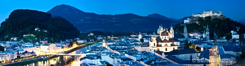 Salzburg (Blue Hour) - Panoramic
