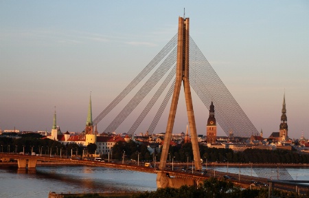 A golden hour in Riga